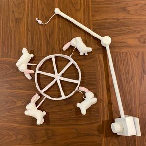 Pottery Barn Kids Bunny Mobile with Arm.